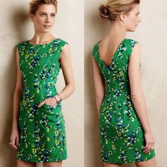 Plenty by Tracy Reese Vanessa Green Confetti Field Dress - Picture 1 of 12